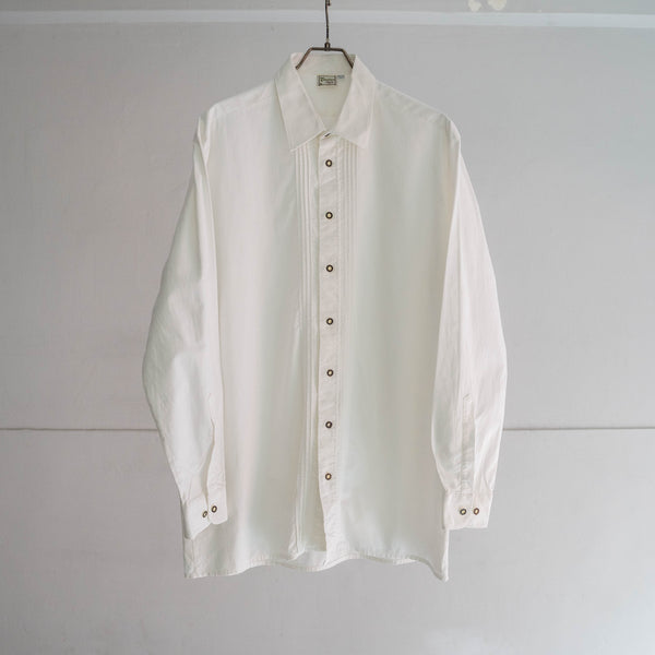 around 1990s Europe white tyrolean l/s shirt