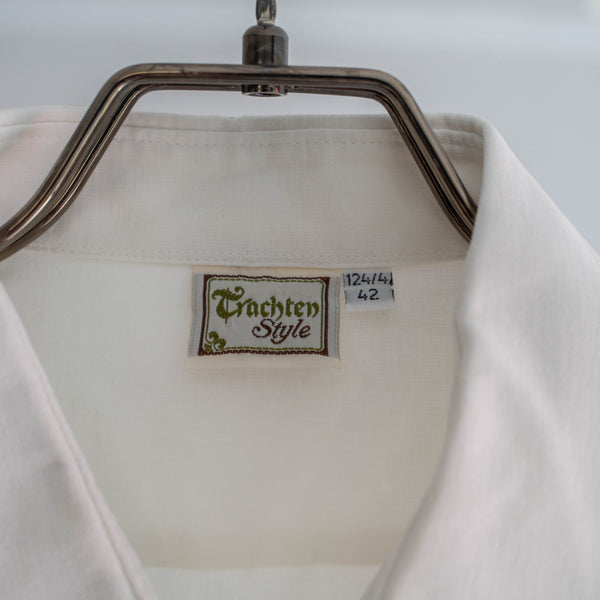 around 1990s Europe white tyrolean l/s shirt