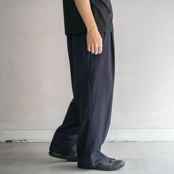 2000s japan vintage navy striped set up