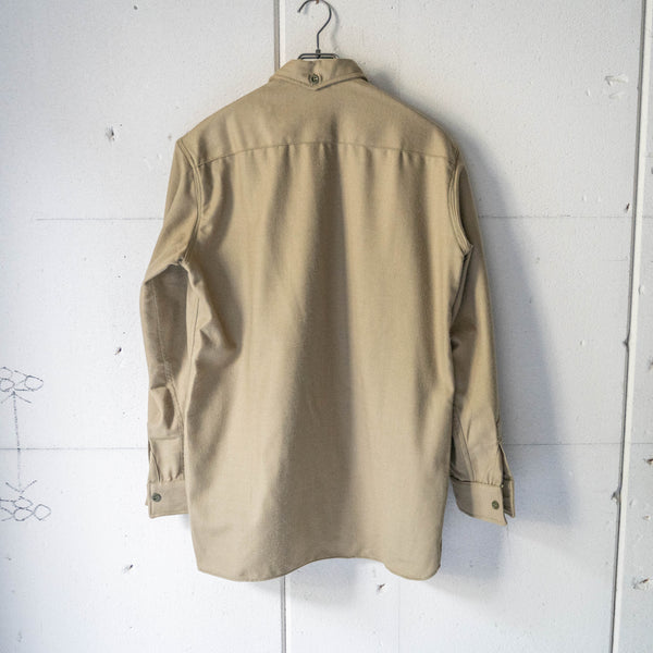 1960-70s Italian military wool shirt 'dead stock' -without epaulette-