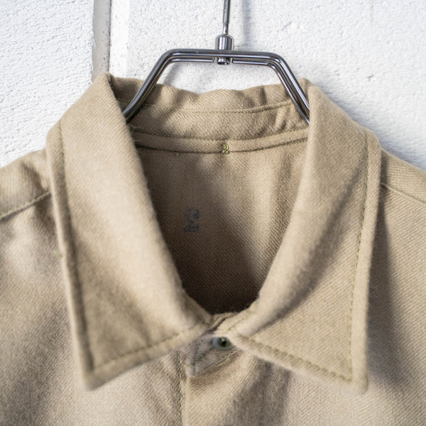 1960-70s Italian military wool shirt 'dead stock' -without epaulette-