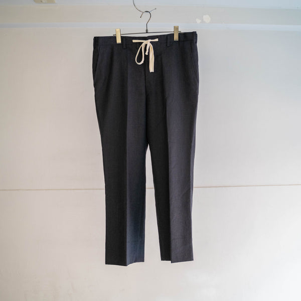 1990s Japan vintage gray check slacks -waist remake-