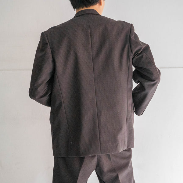 1960-70s Japan vintage purple brown set up -great fabric-