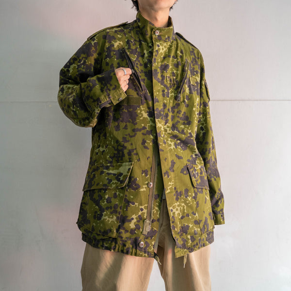 1980s Danmark military digital camouflage field coat