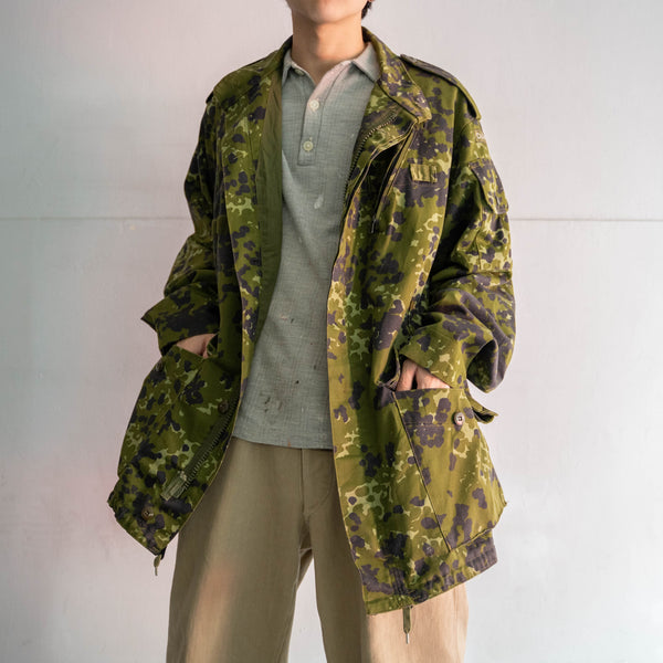 1980s Danmark military digital camouflage field coat