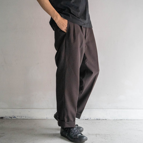 1960-70s Japan vintage purple brown set up -great fabric-