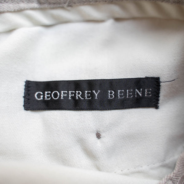 2000s ivory herringbone 2 tuck slacks