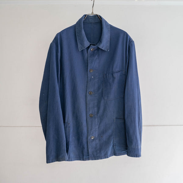 around 1970s Germany blue HBT work jacket