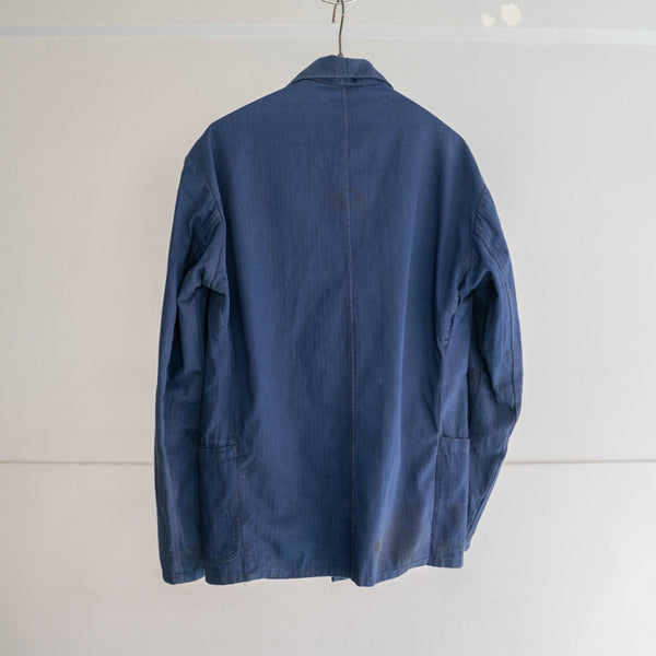 around 1970s Germany blue HBT work jacket