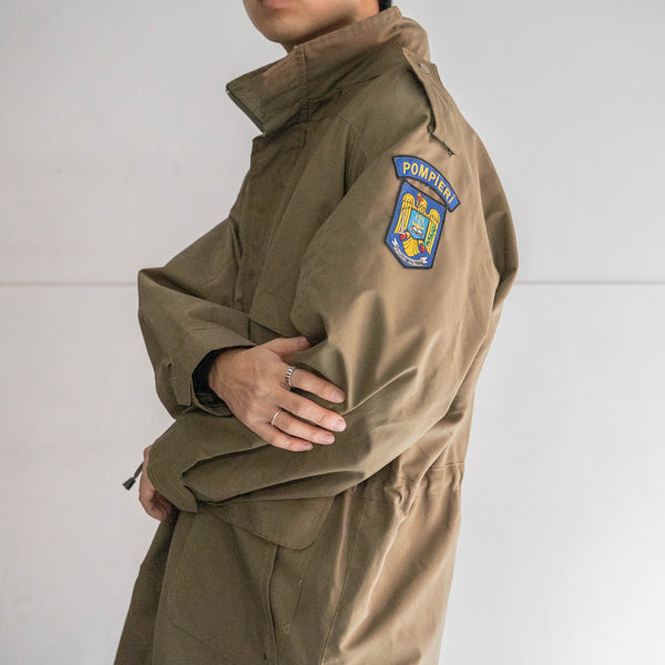 2000s Romanian military khaki color fireman jacket 'dead stock'