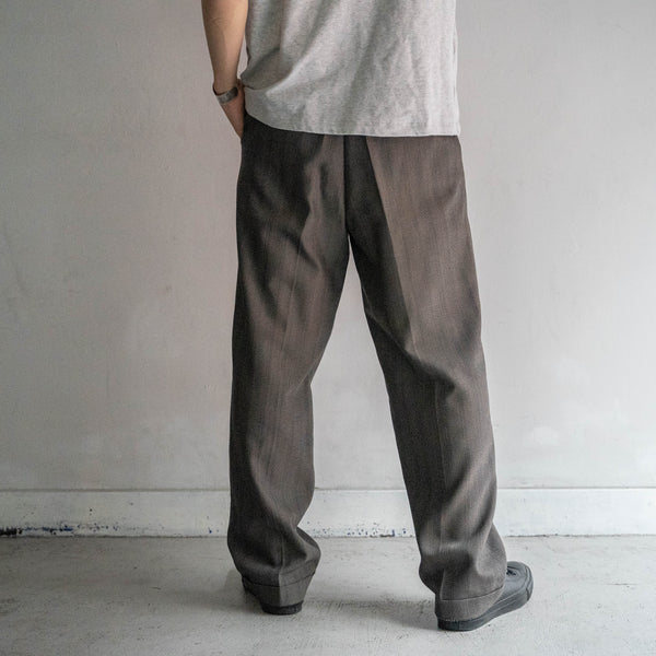 2000s Japan vintage light beige weavy set up