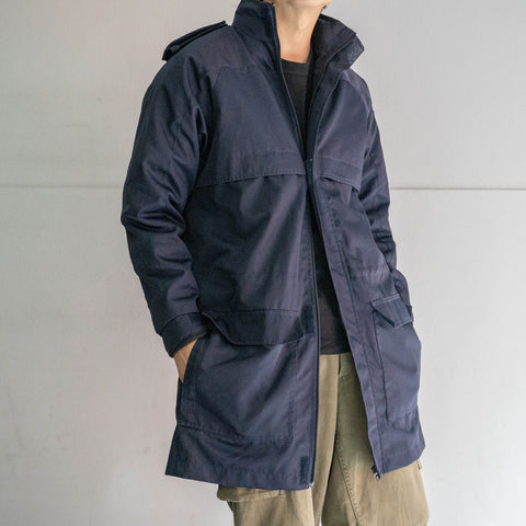 2000s Romanian military navy color police jacket with liner 'dead stock'