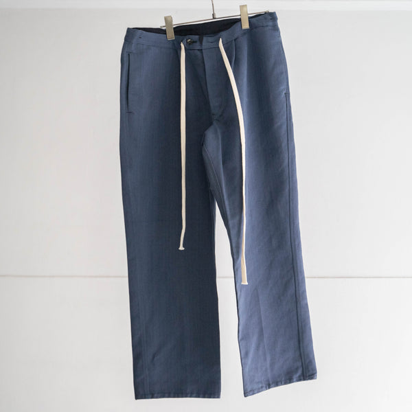 1980s germany navy color HBT work pants -mint condition- 'waist code remake'