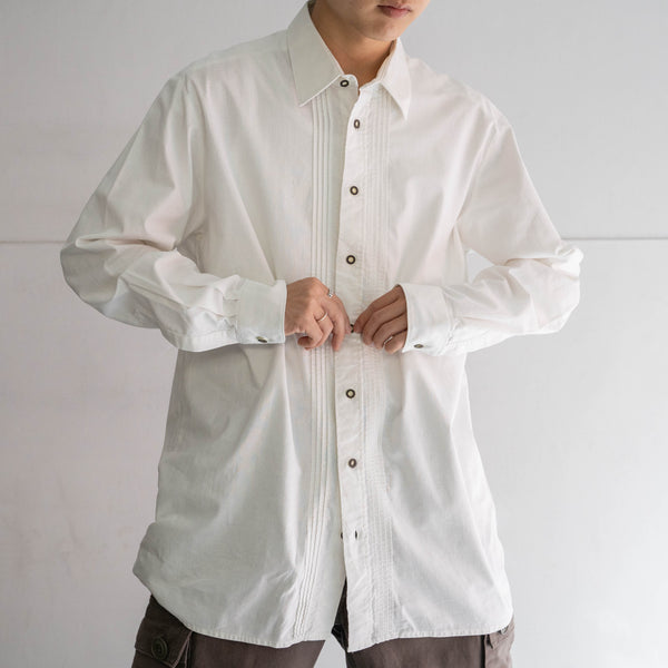 around 1990s Europe white tyrolean l/s shirt