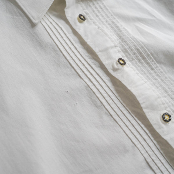 around 1990s Europe white tyrolean l/s shirt