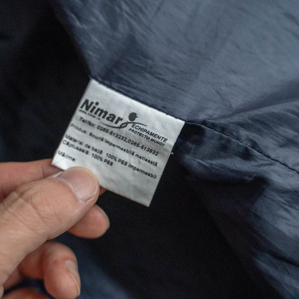 2000s Romanian military navy color police jacket with liner 'dead stock'