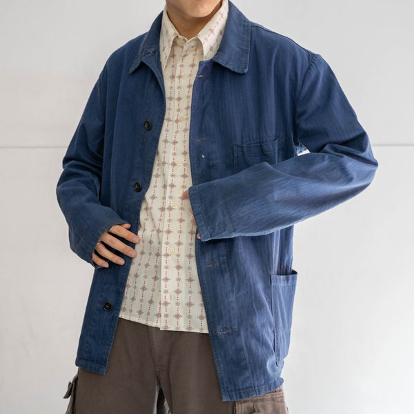 around 1970s Germany blue HBT work jacket