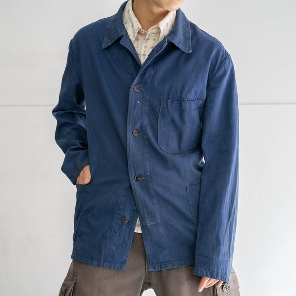 around 1970s Germany blue HBT work jacket