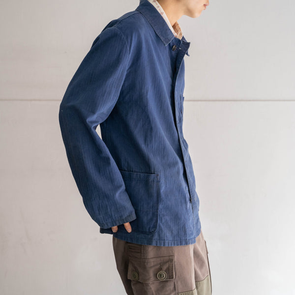 around 1970s Germany blue HBT work jacket