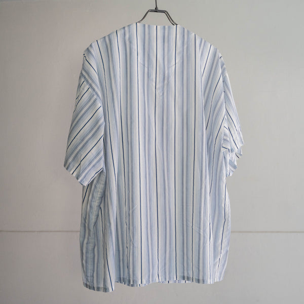 1980-90s USA? short sleeve stripe pajama shirt