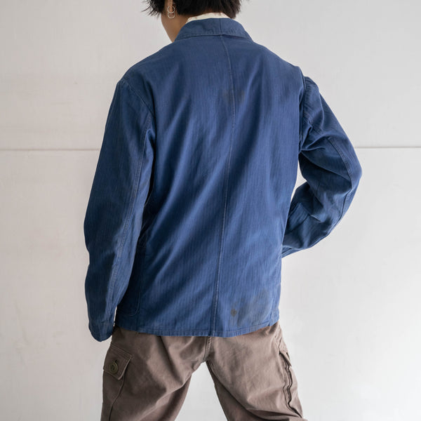 around 1970s Germany blue HBT work jacket