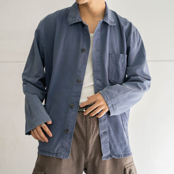 1980s Germany faded blue work jacket