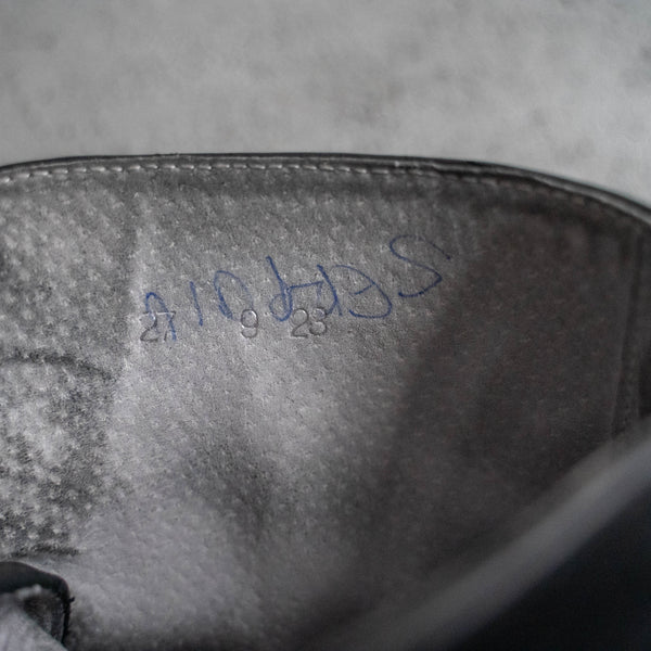 2000s Romanian military black color leather boots