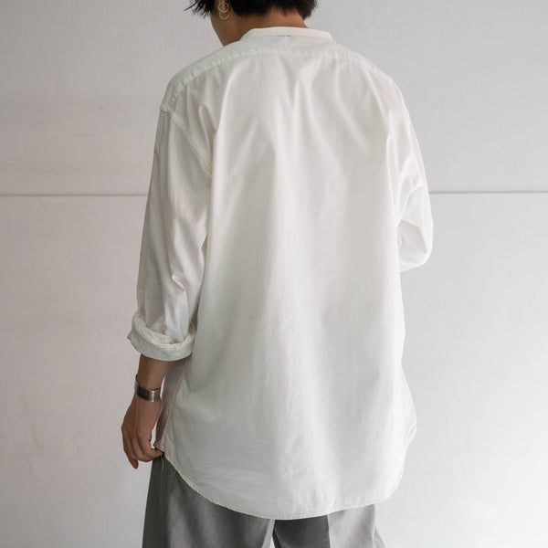around 1990s Europe white tyrolean l/s smock shirt