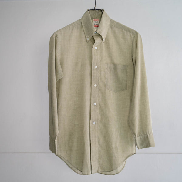 70-80s USA "crocodile" long sleeve green color shirt