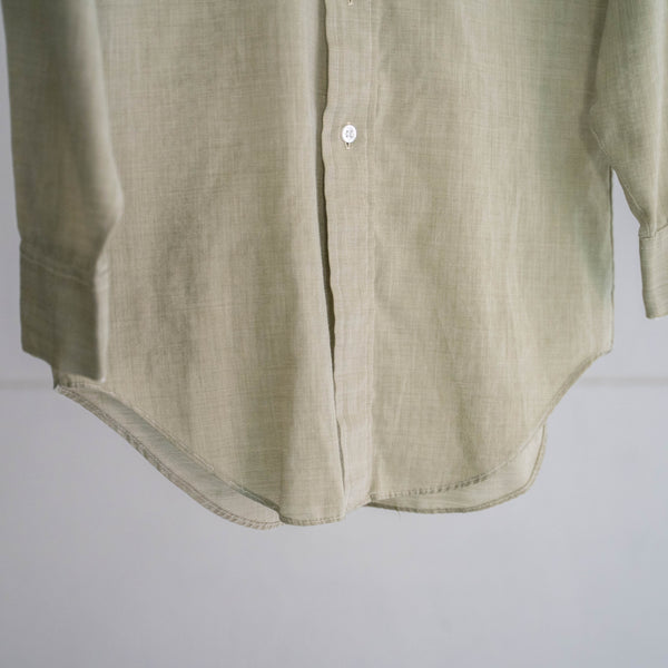 70-80s USA "crocodile" long sleeve green color shirt