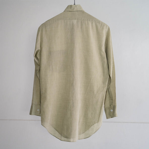 70-80s USA "crocodile" long sleeve green color shirt