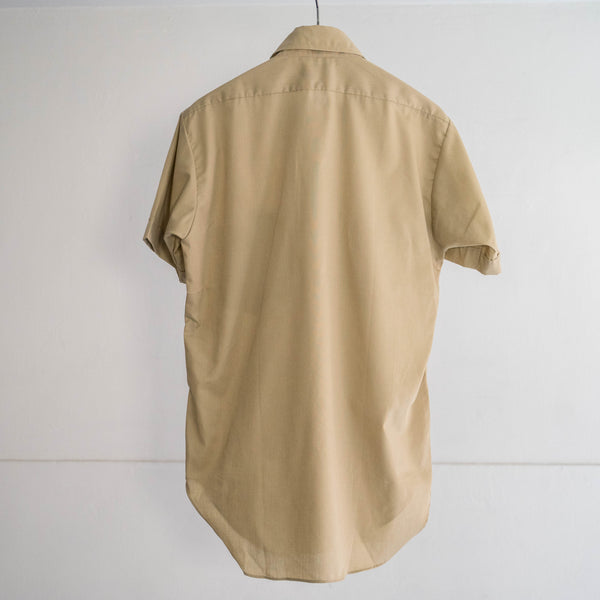 1970s USA beige color short sleeve shirt 'union made'