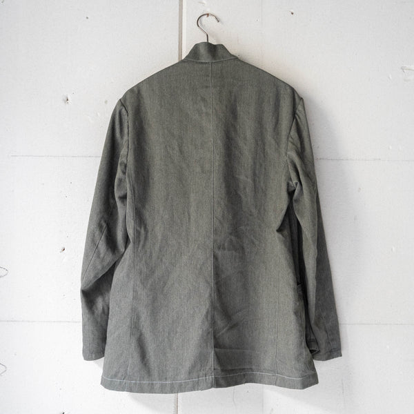 2000s Italian military stand collar jacket 'dead stock -black dyed-