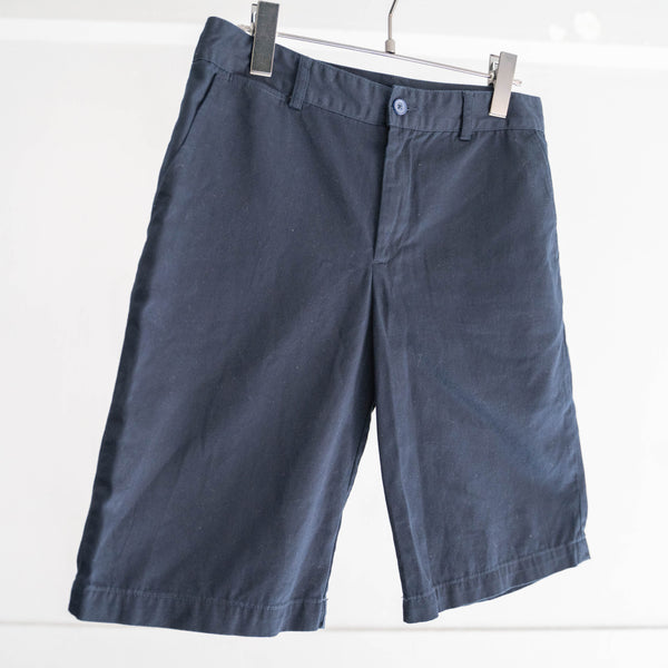 2000s Ralph Lauren dark navy color chino shorts