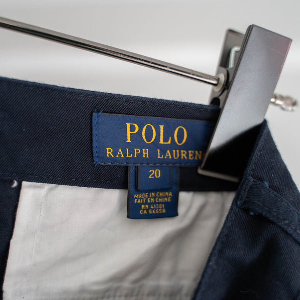 2000s Ralph Lauren dark navy color chino shorts