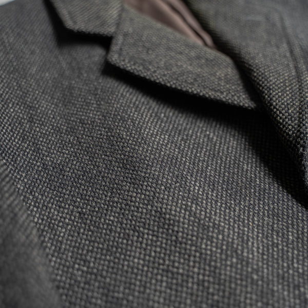 1980s Japan vintage dark gray wool coat