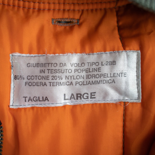 1970-80s Italian military flight jacket with liner 'dead stock'