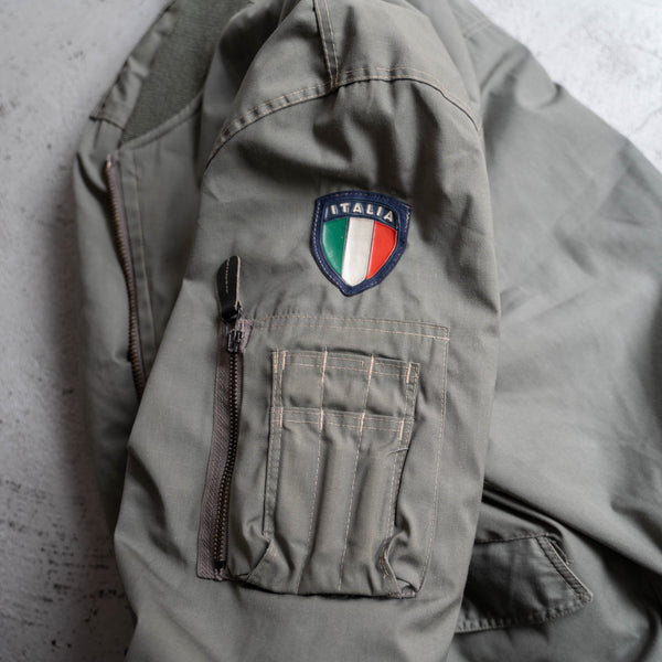 1970-80s Italian military flight jacket with liner 'dead stock'