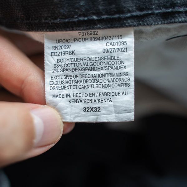2000s Dickies black straight work pants