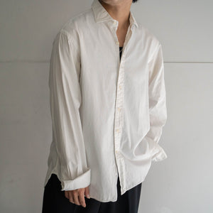 1990s Ralph Lauren white color light corduroy dress shirt