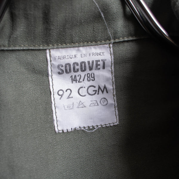 1980s French military green HBT 4 pockets jacket