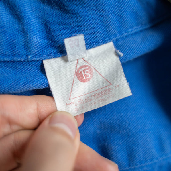 1970-80s France blue work jacket -short length-
