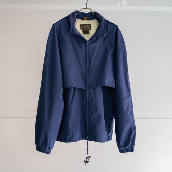 1980-90s Eddie Bauer blue tech half coat -goretex-