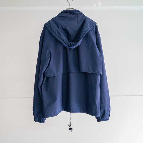 1980-90s Eddie Bauer blue tech half coat -goretex-