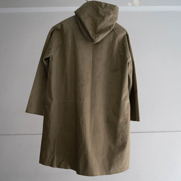 around 1980s Europe military rubberized hood jacket