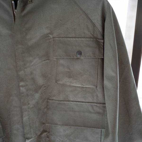 around 1980s Europe military rubberized hood jacket