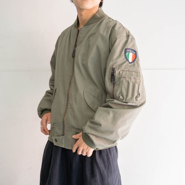 1970-80s Italian military flight jacket with liner 'dead stock'