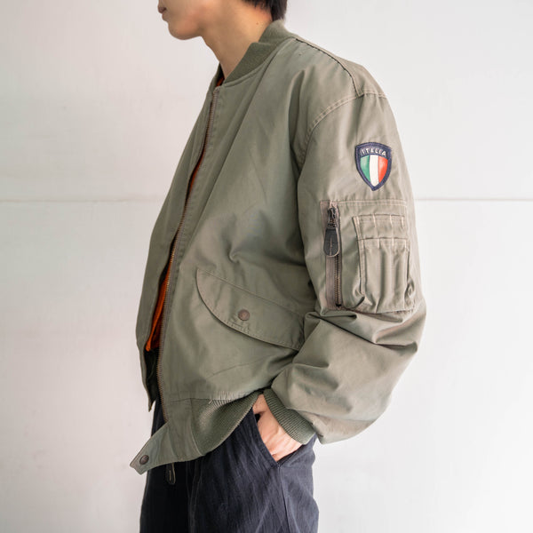 1970-80s Italian military flight jacket with liner 'dead stock'