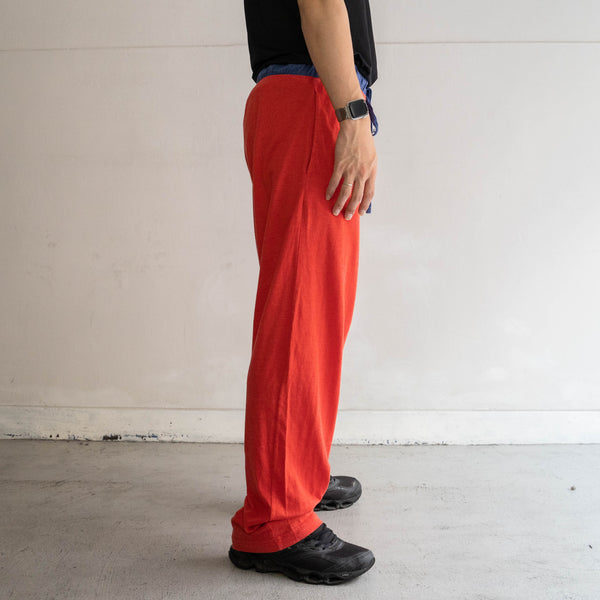 2000s PUMA red color pajamas pants 'with waist cord'