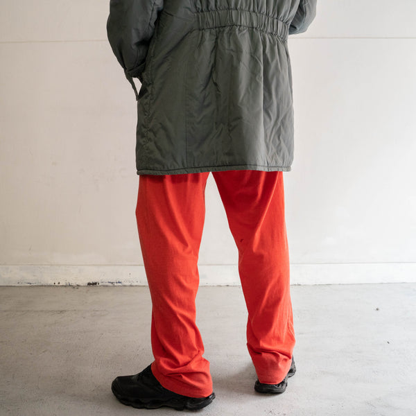 2000s PUMA red color pajamas pants 'with waist cord'